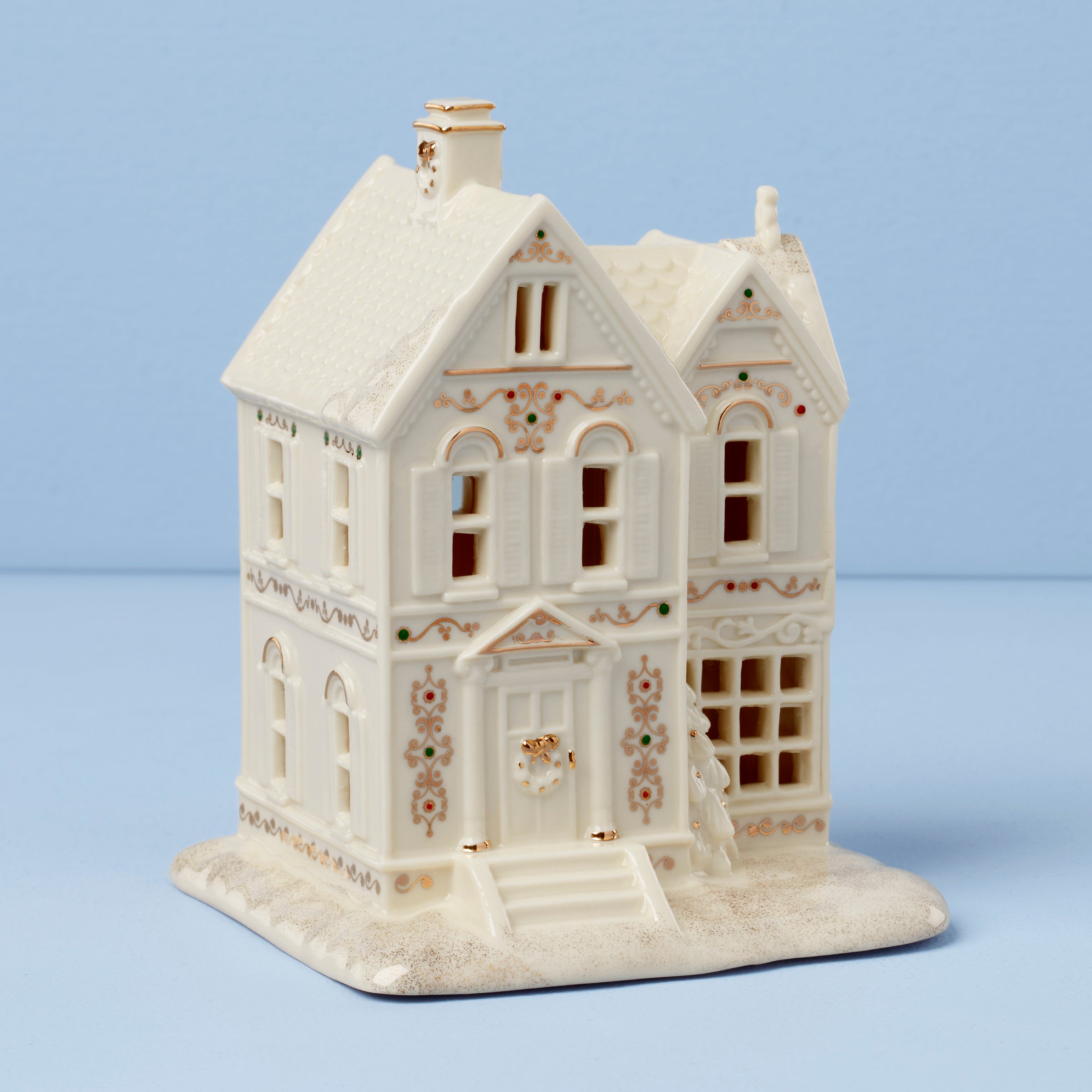 Mistletoe Park Lit Victorian House